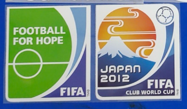 FIFA Club World Cup Japan 2012 football patch Football for Hope soccer patch (Repro)