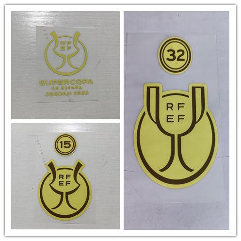 Barcelona 2026 Supercopa de España football patch Jeddah soccer patch (Repro)