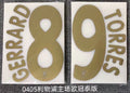 Liverpool 2008-09 Home Football Nameset - Gerrard/Torres/Alonso (Repro)