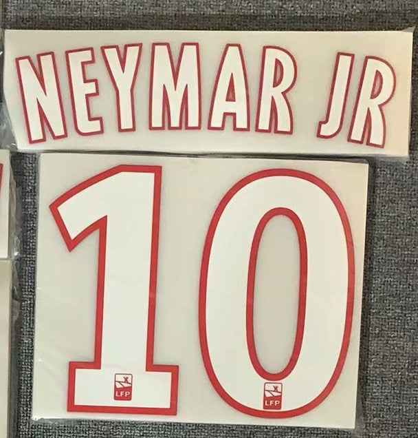PSG 2012-18 Icons Football Nameset - Beckham Ibrahimovic Mbappe Neymar Jr (Repro)